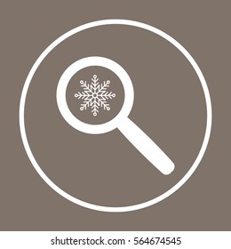  Snowflake   icon, isolated. Flat  design. 