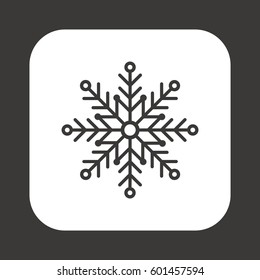 Snowflake     icon,  isolated. Flat  design.
