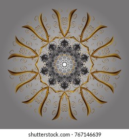 Snowflake icon, isolated. Flat design. Vector illustration. Vector nice snowflakes on colorful background.