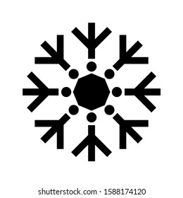 Snowflake icon isolated. illustration for web eps10