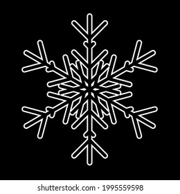 Schneeflocke Symbol einzeln.  Web-Illustration
