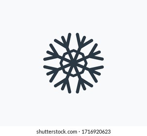 Schneeflocken-Symbol einzeln auf sauberem Hintergrund. Snowflake Ikone Konzept Zeichnen Symbol im modernen Stil. Vektorillustration-Illustration für Ihr Web-Logo-App UI-Design.