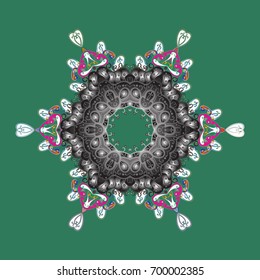 Snowflake Icon. Snowflake isolated on colorful background. Vector illustration. Snowflake Vector illustration.