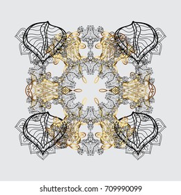 Snowflake Icon. Snowflake isolated on gray background. Winter mandala. Snowflake Vector illustration.