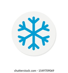 Snowflake icon isolated on white background. Vector illustration. Eps 10.