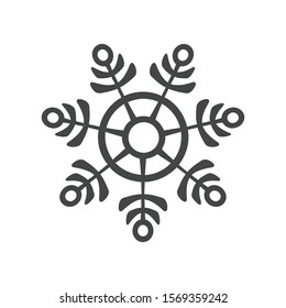 Snowflake icon isolated on white background. Christmas symbol modern, simple, vector, icon for website design, mobile app, ui. Vector Illustration