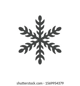Snowflake icon isolated on white background. Christmas symbol modern, simple, vector, icon for website design, mobile app, ui. Vector Illustration