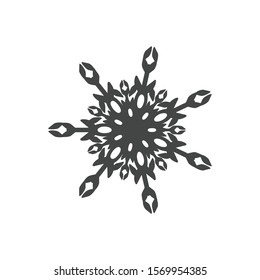 Snowflake icon isolated on white background. Christmas symbol modern, simple, vector, icon for website design, mobile app, ui. Vector Illustration