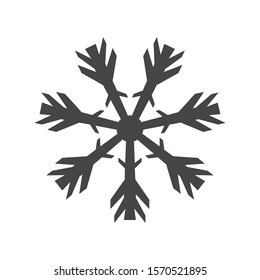 Snowflake icon isolated on white background. Christmas symbol modern, simple, vector, icon for website design, mobile app, ui. Vector Illustration