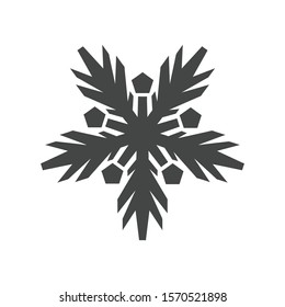 Snowflake icon isolated on white background. Christmas symbol modern, simple, vector, icon for website design, mobile app, ui. Vector Illustration