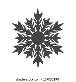 Snowflake icon isolated on white background. Christmas symbol modern, simple, vector, icon for website design, mobile app, ui. Vector Illustration