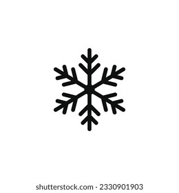 Snowflake icon isolated on white background