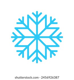 Snowflake icon isolated on white background