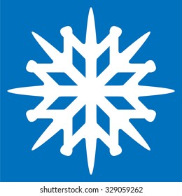Snowflake icon  isolated on white background. modern vector illustration