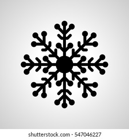 snowflake icon. isolated sign