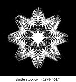 Snowflake icon isolated. Vector illustration for web