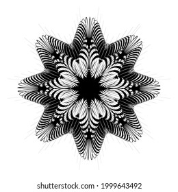 Snowflake icon isolated. Vector illustration for web