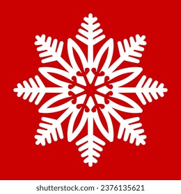 Snowflake icon isolated. Vector illustration