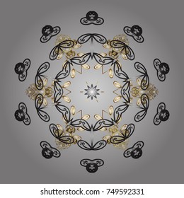 Snowflake icon, isolated. Vector illustration. Vector nice snowflakes on colorful background. Flat design.