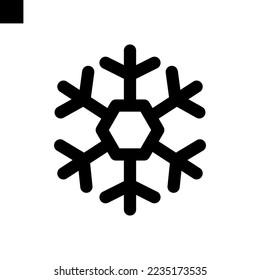 Schneeflocken-Ikone-Stil, Vektorgrafik