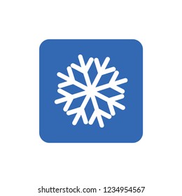 Snowflake icon or logo. Christmas and winter theme symbol. Vector and illustration. xmas icon