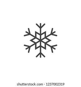 Snowflake icon or logo. Christmas and winter theme symbol. Vector and illustration. xmas icon