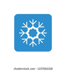 Snowflake icon or logo. Christmas and winter theme symbol. Vector and illustration. xmas icon