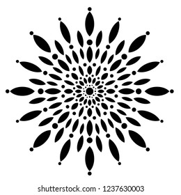 Snowflake icon or logo. Christmas and winter theme symbol. Vector and illustration.