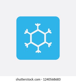 Snowflake icon or logo. Christmas and winter theme symbol. Vector and illustration. xmas icon