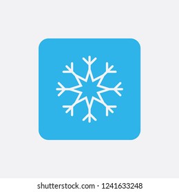 Snowflake icon or logo. Christmas and winter theme symbol. Vector and illustration. xmas icon