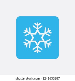Snowflake icon or logo. Christmas and winter theme symbol. Vector and illustration. xmas icon