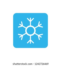 Snowflake icon or logo. Christmas and winter theme symbol. Vector and illustration. xmas icon