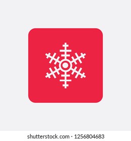 Snowflake icon or logo. Christmas and winter theme symbol. Vector and illustration. xmas icon