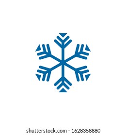 Snowflake icon logo design vector illustration template