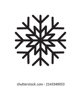Snowflake Icon Logo Design Vector Template Illustration
