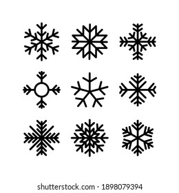 snowflake icon or logo isolated sign symbol vector illustration - Collection of high quality black style vector icons
