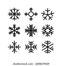 snowflake icon or logo isolated sign symbol vector illustration - Collection of high quality black style vector icons
