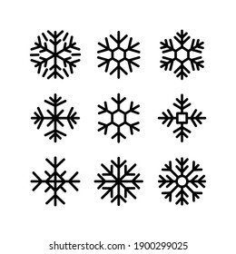 snowflake icon or logo isolated sign symbol vector illustration - Collection of high quality black style vector icons
