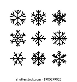 snowflake icon or logo isolated sign symbol vector illustration - Collection of high quality black style vector icons
