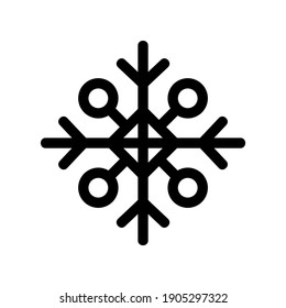 snowflake icon or logo isolated sign symbol vector illustration - high quality black style vector icons
