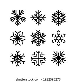 snowflake icon or logo isolated sign symbol vector illustration - Collection of high quality black style vector icons
