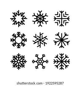 snowflake icon or logo isolated sign symbol vector illustration - Collection of high quality black style vector icons
