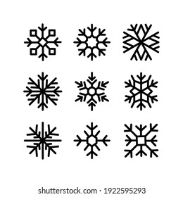 snowflake icon or logo isolated sign symbol vector illustration - Collection of high quality black style vector icons
