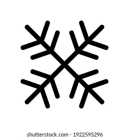 snowflake icon or logo isolated sign symbol vector illustration - high quality black style vector icons
