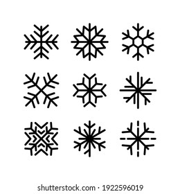 snowflake icon or logo isolated sign symbol vector illustration - Collection of high quality black style vector icons
