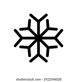 snowflake icon or logo isolated sign symbol vector illustration - high quality black style vector icons
