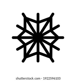 snowflake icon or logo isolated sign symbol vector illustration - high quality black style vector icons
