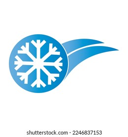 icono de copo de nieve o logotipo símbolo de signo aislado ilustración vectorial