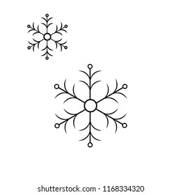 Snowflake icon, logo, symbol