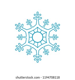 snowflake icon logo template